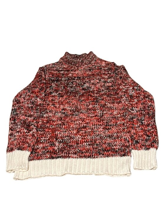 Philosophy Sweaters - Philosophy Women Chunky Crochet Knit Mock Sweater Multicolor Size Large